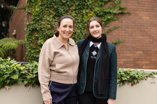 Qantas First Officer Sophia Lazarou and pilot Rose Donald 